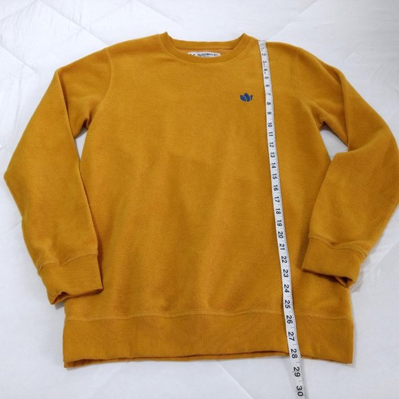 DUTCH BROTHERS Sweatshirt Men's S Gold Fleece Logo Ribbed Accent Long Sleeves‎ - Picture 11 of 12